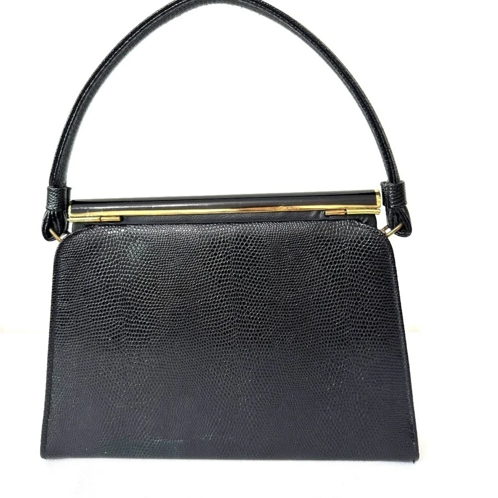 Vintage black embossed